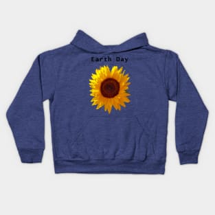 Earth Day Sunflower Kids Hoodie